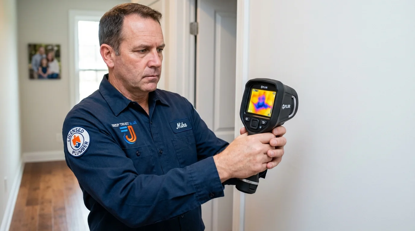 Thermal imaging leak detection by Johns Plumbing LLC in Temecula